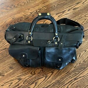 Ghurka Men’s black leather No2 Express travel bag